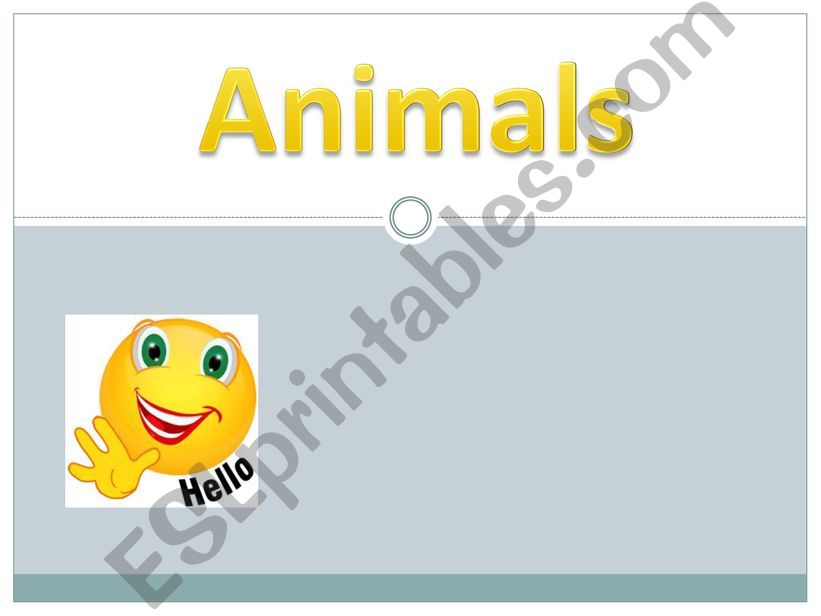 Animals powerpoint