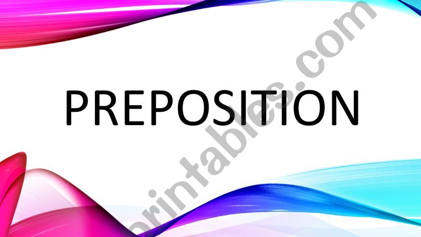 prepositions powerpoint