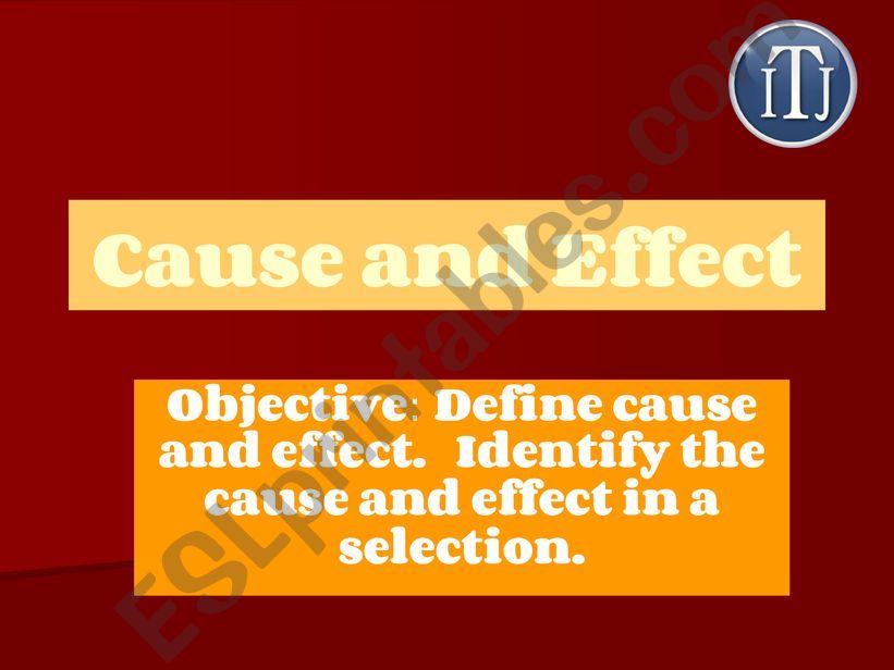 Cause and Effect powerpoint