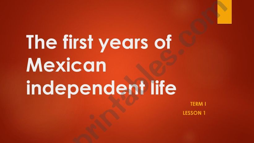 Mexican History: The first years of independent life