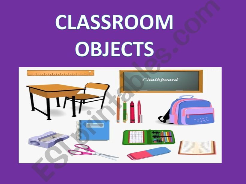 Classroom Objects powerpoint