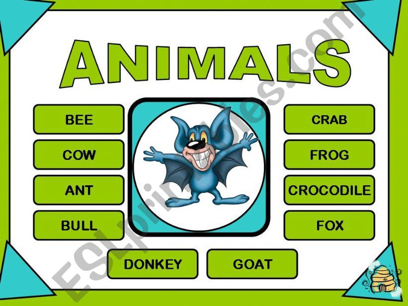 ANIMALS - GAME powerpoint