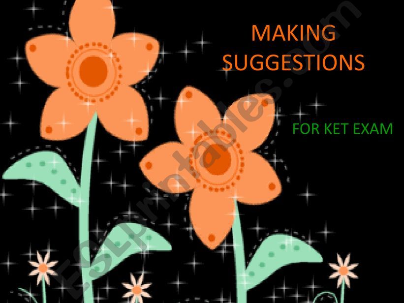 making suggestions powerpoint