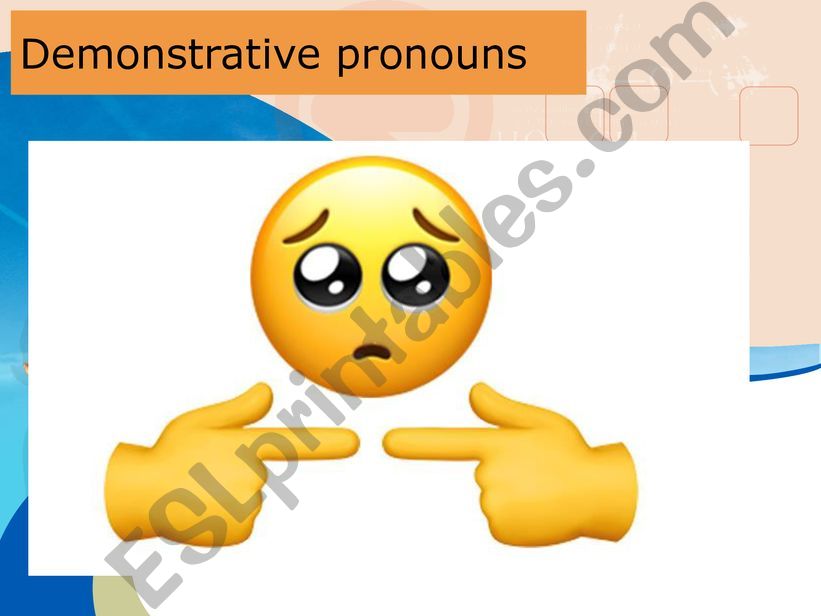 Demonstrative pronouns powerpoint