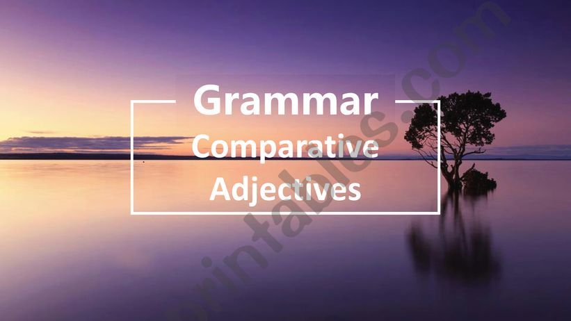 comparative adjectives powerpoint