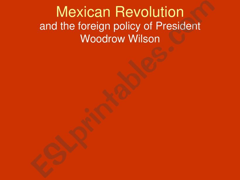 Mexican History: The Mexican Revolution Presentation 2