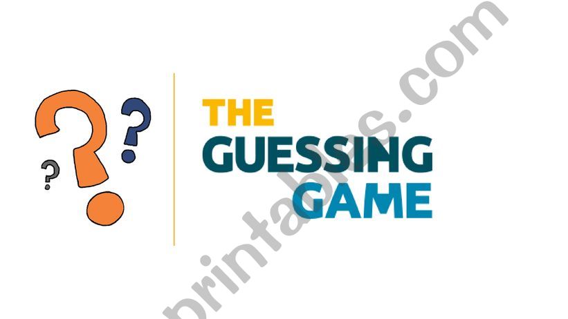Guessing game - Technology powerpoint