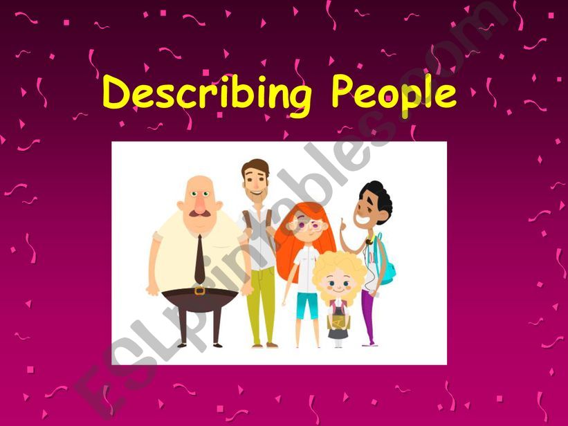 Describing people powerpoint