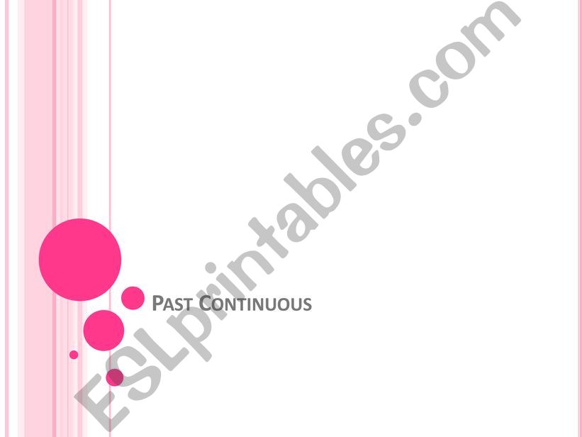 Past Continuous powerpoint