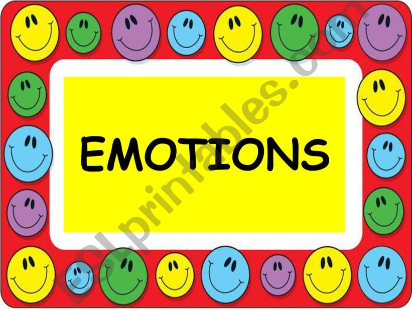 Emotions and to be powerpoint
