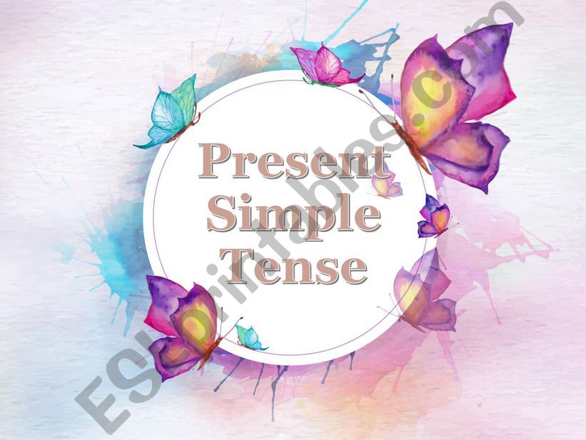 Present Simple Tense + To be verb in Present SImple