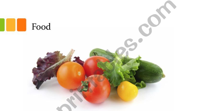 Food vocabulary and idioms powerpoint