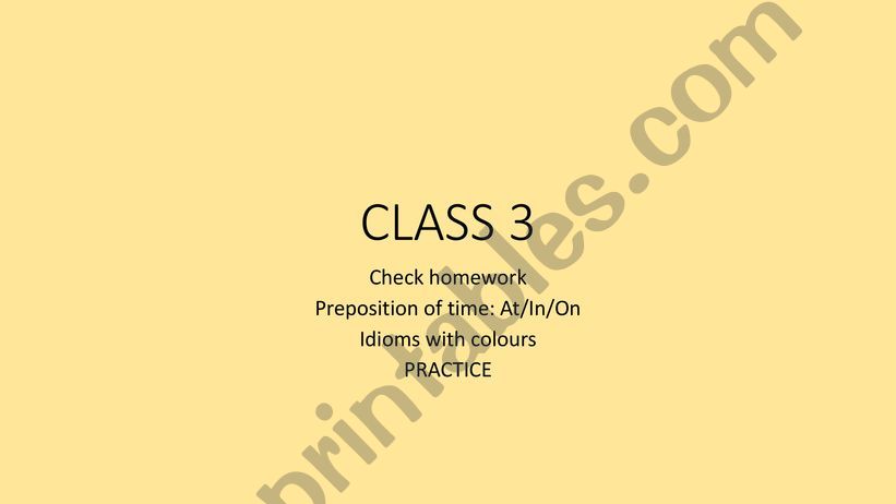 Idioms with colours powerpoint