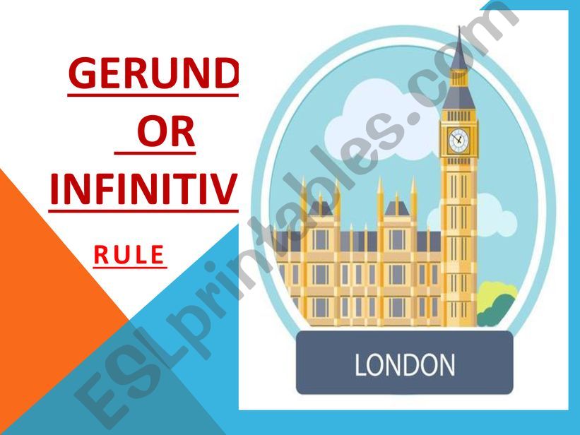 Gerund or infinitive. Rule and practice