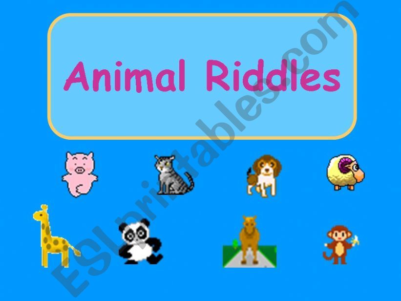 Animal Riddle powerpoint