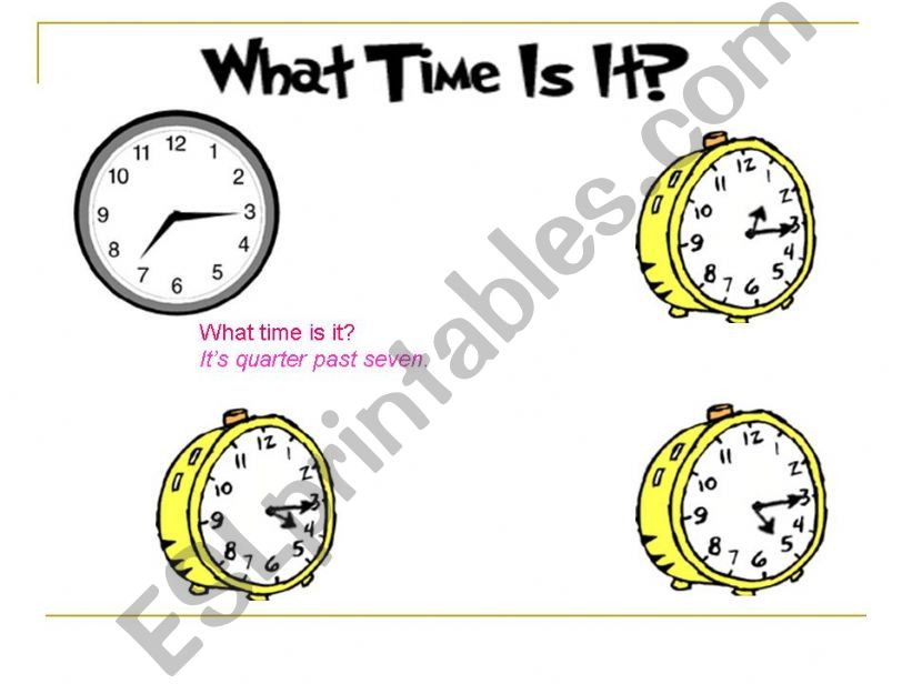 What time is it? powerpoint