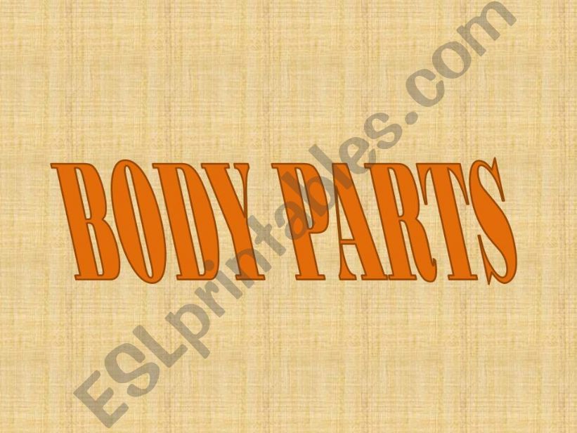 Body Parts powerpoint