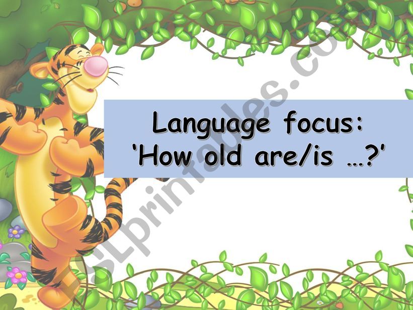 How old - part 1 powerpoint