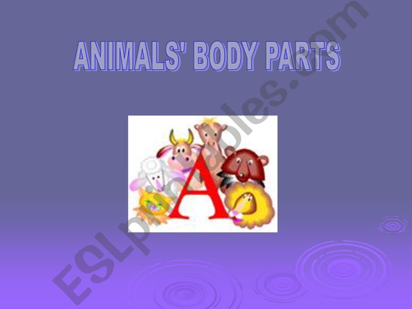 Animal parts powerpoint