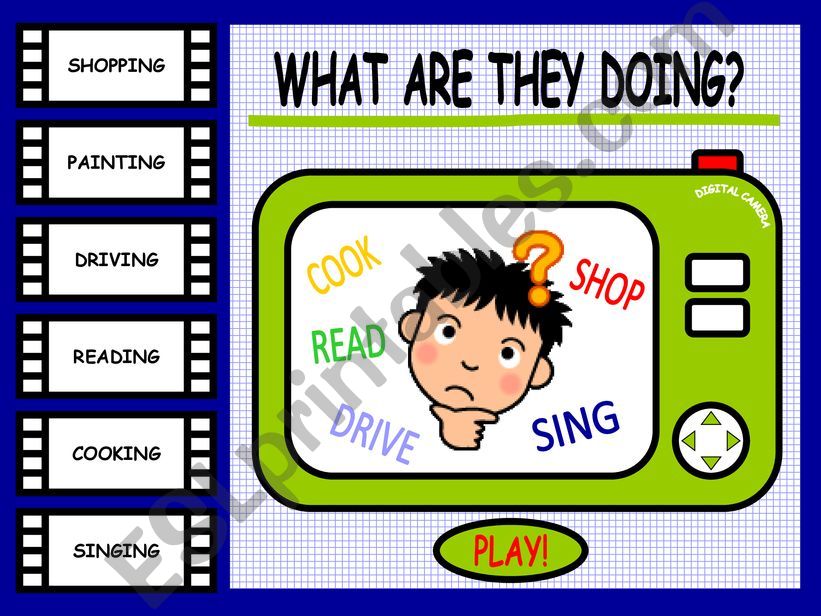 Animals actions powerpoint