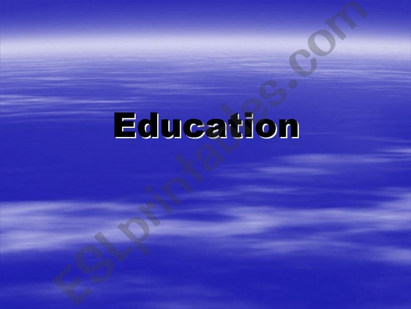 Education information powerpoint