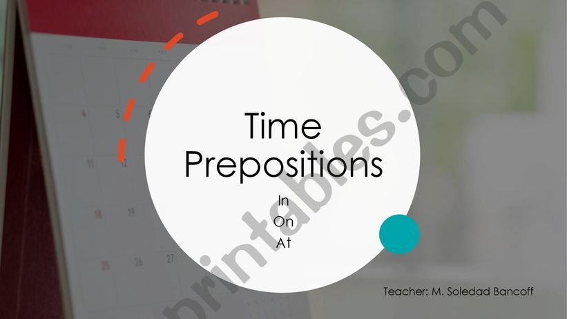 Time prepositions powerpoint