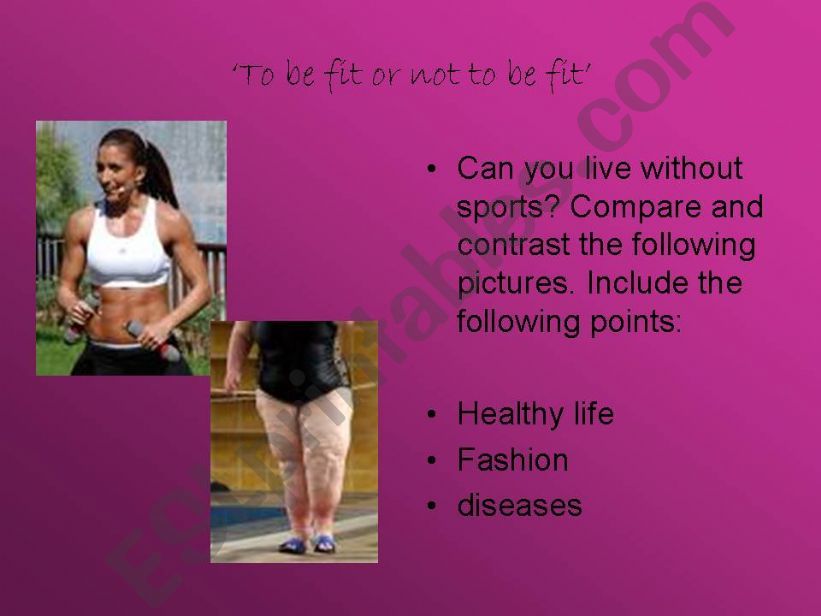 To be fit or not to be fit powerpoint