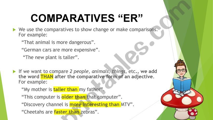 Comparison of adjectives powerpoint