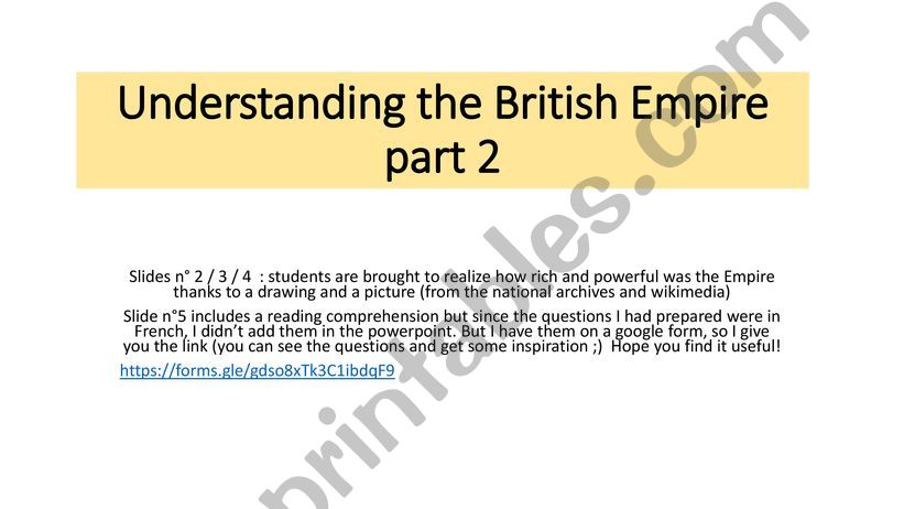 Understanding the British Empire 2