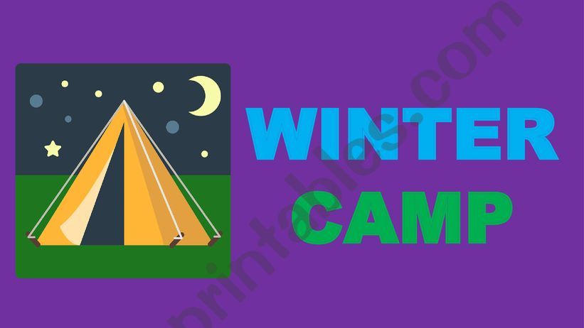 WINTER CAMP part 2 powerpoint