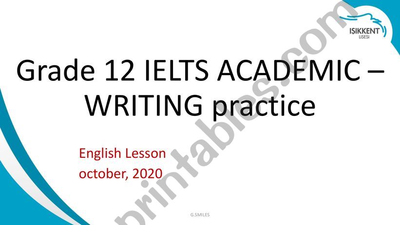 IELTS Writing Task 1 powerpoint