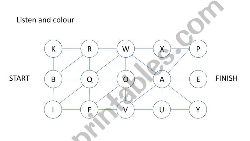 ESL English PowerPoints Listen And Color The Alphabet