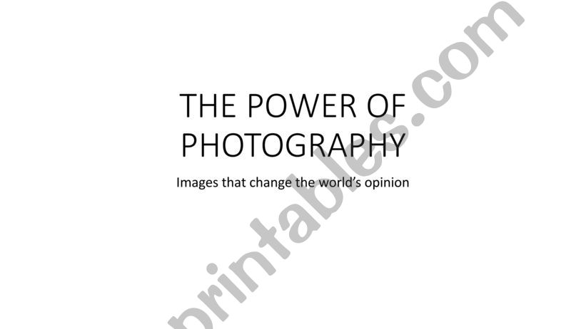 The power of photographies powerpoint