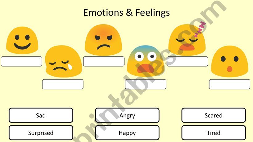 Emotions and Feelings powerpoint