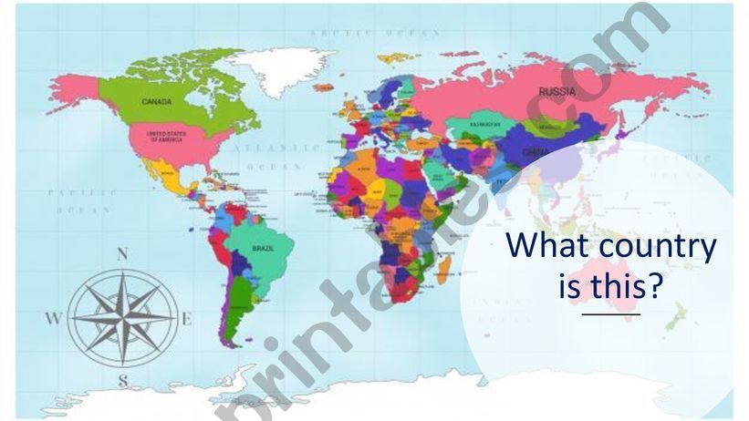 Countries and nationalities powerpoint