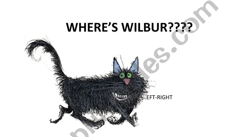 Wilbur - Prepositions of place