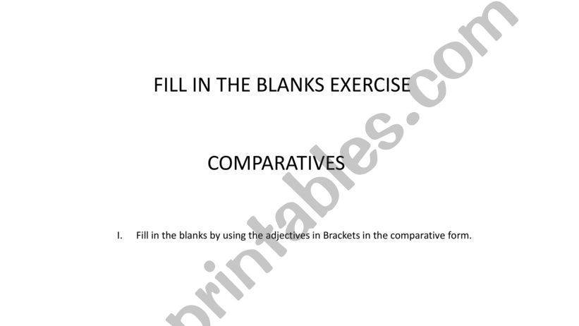 Halloween Comparatives (Part 2)