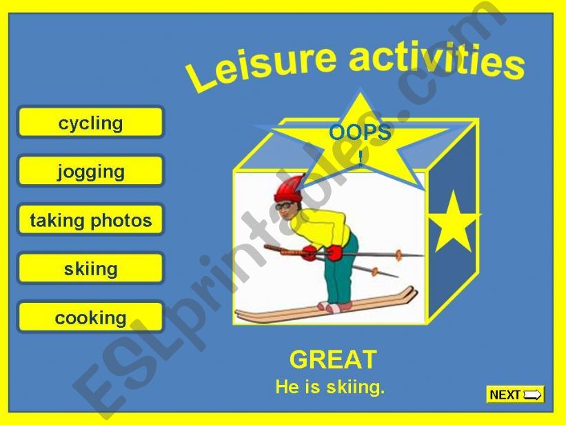 LEISURE ACTIVITIES (  PART 2 )