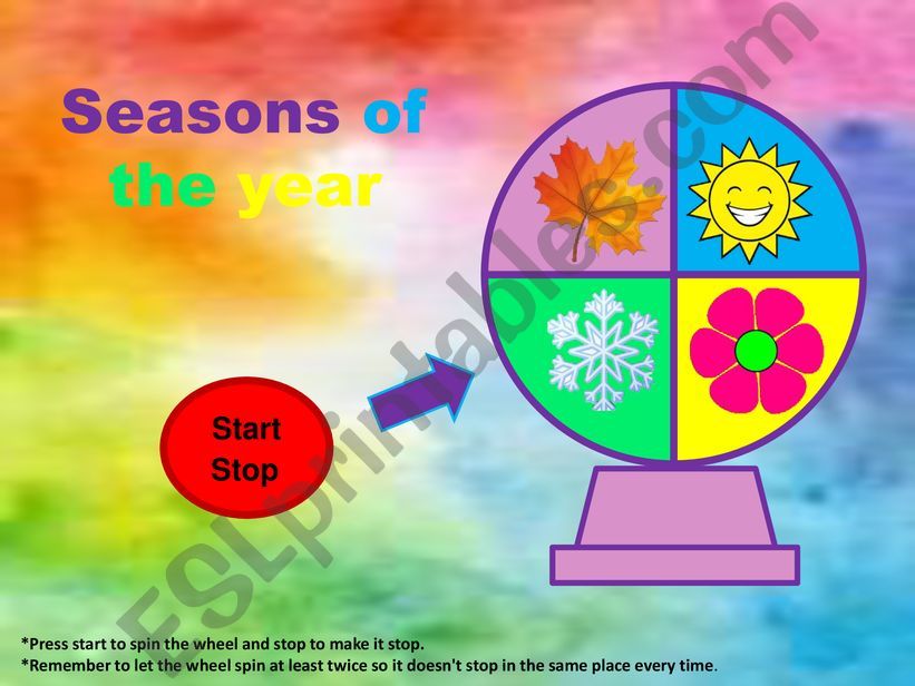 Seasons of the year powerpoint