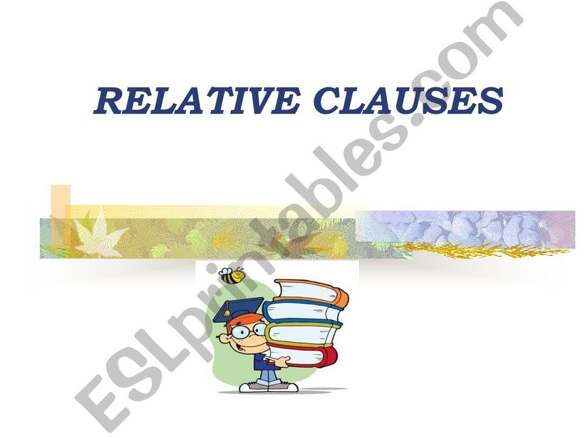 Relative clauses powerpoint