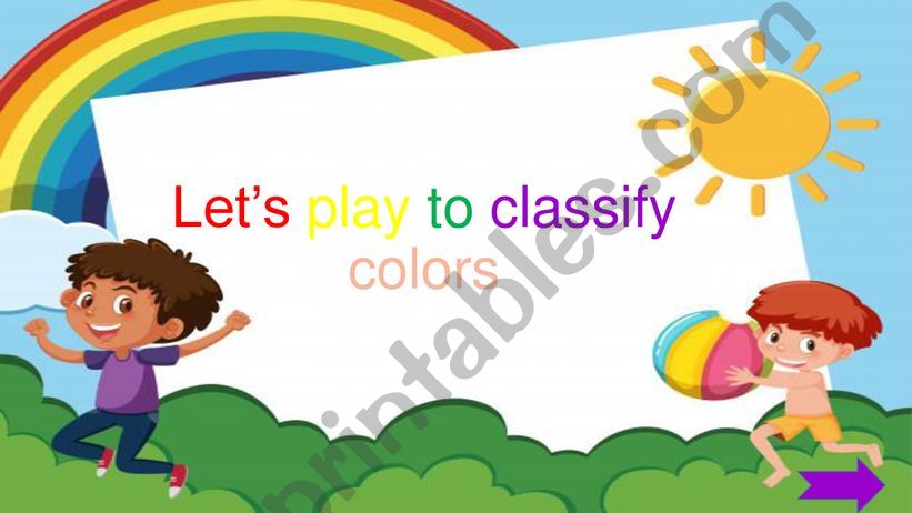 Classify colors powerpoint