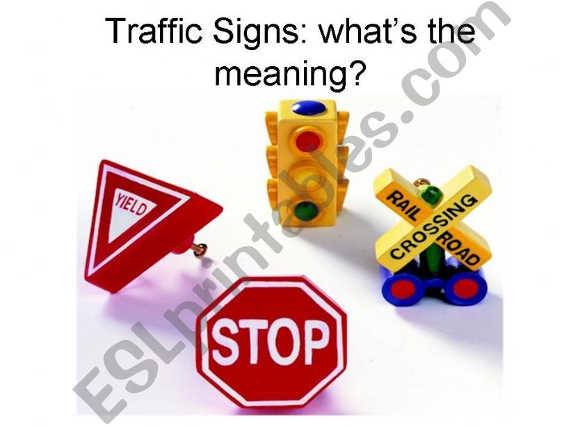 Traffic Signs powerpoint