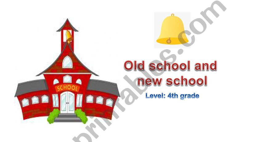 Old school and new school powerpoint