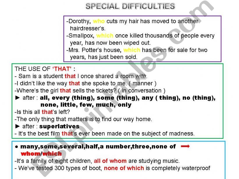 RELATIVE CLAUSE PPT - PART 4 powerpoint