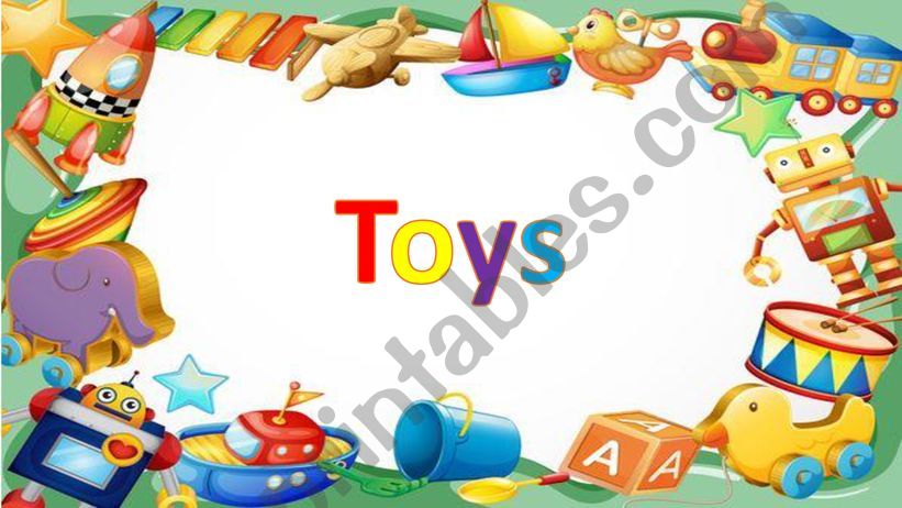 Toys - Prepositions powerpoint