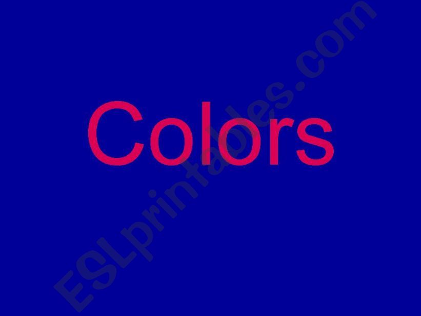 Colors powerpoint