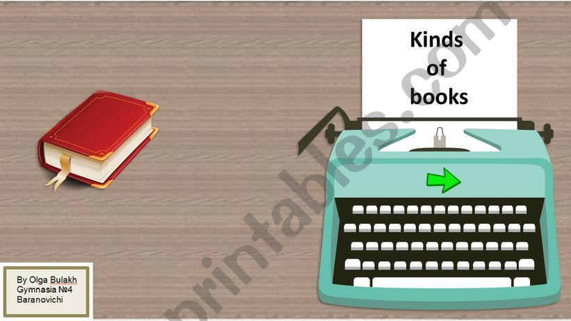 Kinds of books powerpoint