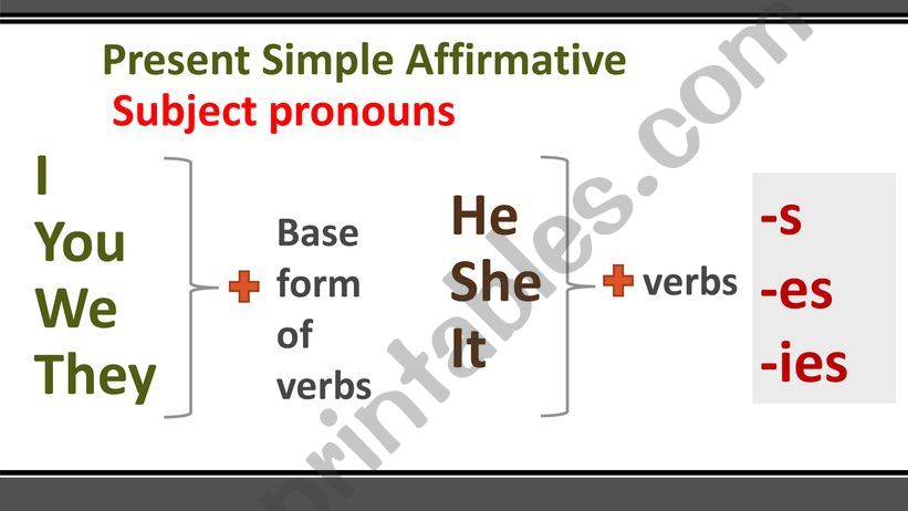 Present Simple affirmative powerpoint