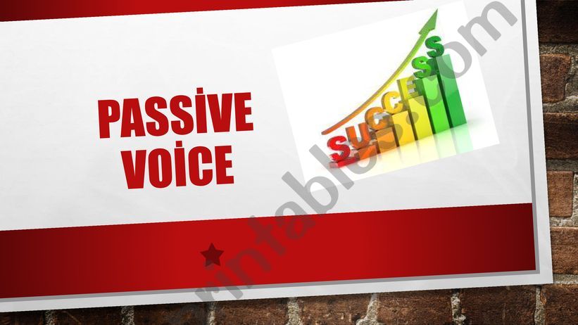 Passive Voice powerpoint