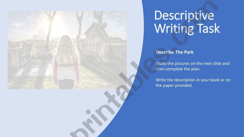 Descriptive Writing - The Back Garden 
